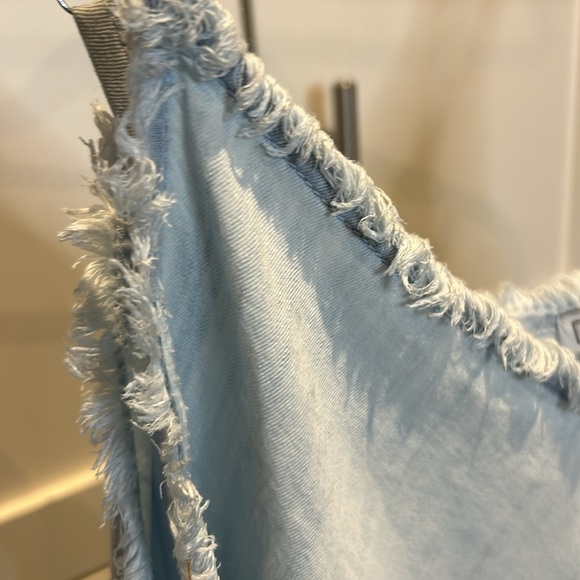 DEX Frayed Edge Tencel Camisole Bleach Wash Top Women size XL - Picture 9 of 15